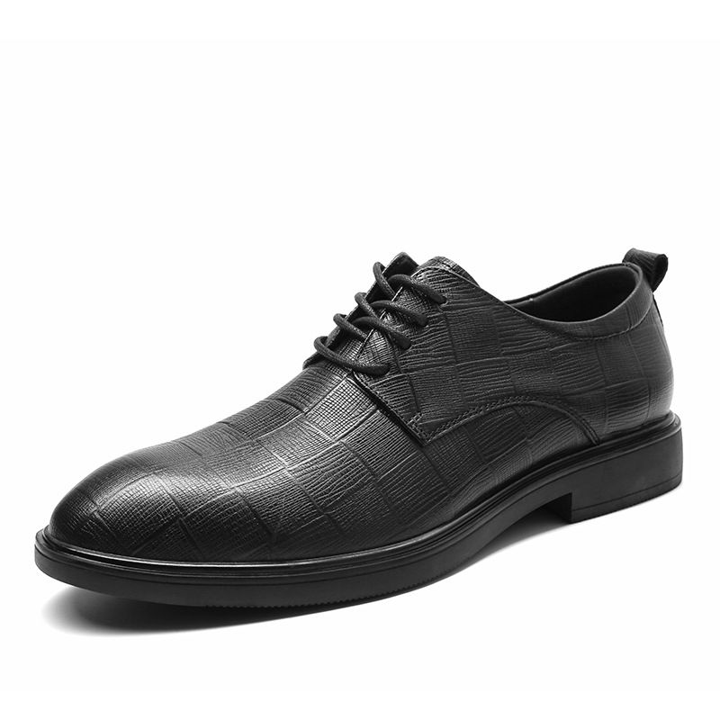 Men's Shoes Dress Leather Shoes Large Size Men's Thickened Derby Shoes Wedding Lang Shoes_vogvips.com