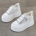 Women's Shoes With High And Thick Soles, Breathable Mesh Design, Suitable For Sports And Casual Wear By 2025._vogvips.com