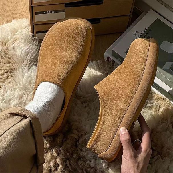 Men's Closed Toe Slip-On Shoes Soft Sole Comfortable Casual Retro Style Spring Summer_vogvips.com