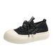 Round Head White Shoes Student Casual Muffin Shoes Hollow Breathable Casual Big Head Shoes_vogvips.com