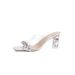 Fairy-style Transparent Sandals Women, High-heeled, Chunky Heel, Square Toe, Rhinestone Strap, New Summer European And_vogvips.com