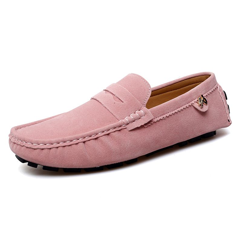 Suitable For All Seasons Large Pigskin Slip-On Casual Shoes Men's Loafers Size 35-48_vogvips.com