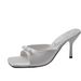 French Style Black Bow High-heeled Shoes For Women, Summer 2025 New Versatile Slim Heel M Ü Ller Women's Sandals_vogvips.com