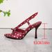 2026 Summer New Red Polka Dot High-Heeled For Women Bow Strap Thin Heel Open-Toe Sandals_vogvips.com