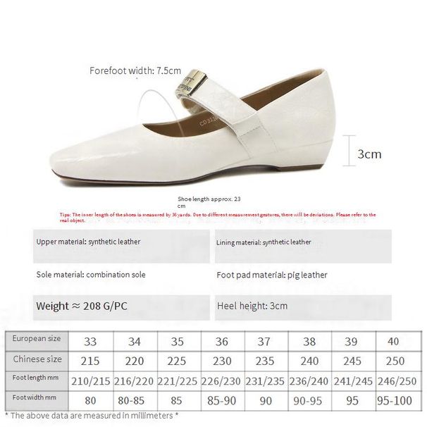 Cameido Women's Casual Shoes Beige Silver Pu 3cm Square Toe Combination Sole_vogvips.com