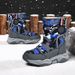 Children's Snow Boots Winter Outdoor Thickened Waterproof Medium And Large Children's Cotton Shoes Windproof And Cold-proof High Boots_vogvips.com