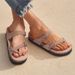 Litfun Open Toe Cork Sandals For Women Classic Brand Thick Sole Beach Shoes With Adjustable Buckle Summer Suede Flat_vogvips.com