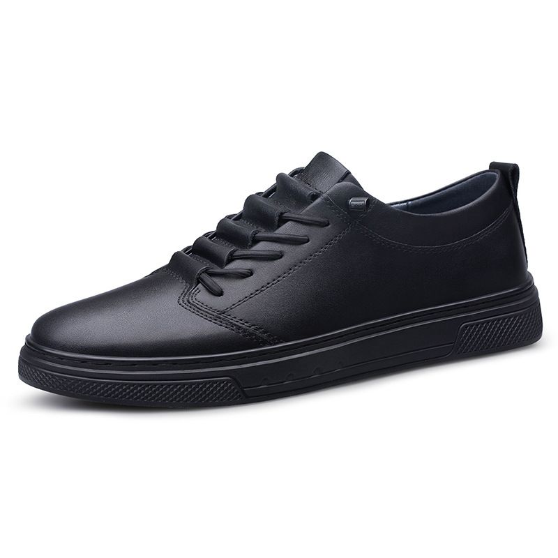 Large Size Board Shoes Cowhide Outdoor Casual Shoes Formal Low-top Shoes Men's Shoes_vogvips.com