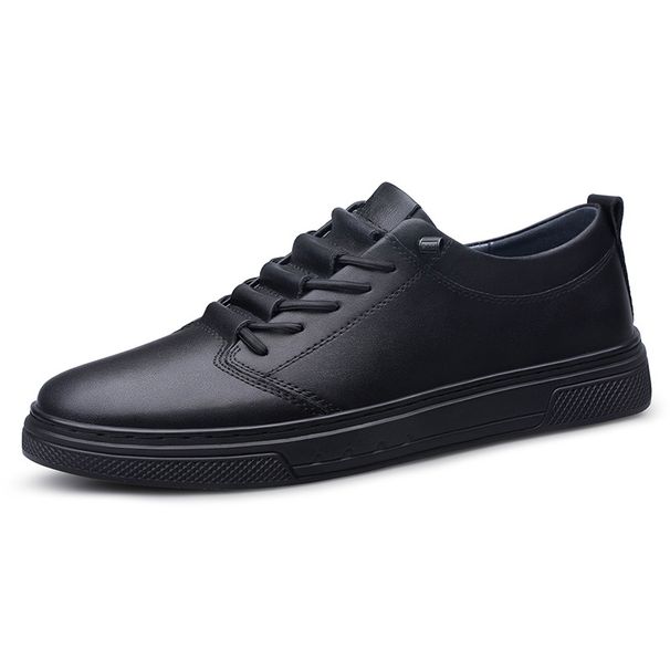 Large Size Board Shoes Cowhide Outdoor Casual Shoes Formal Low-top Shoes Men's Shoes_vogvips.com