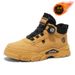 Winter Men's Shoes With Fleece Lining, High-Top Martin Boots, Men's British-Style Retro Thickened Warm Cotton Shoes, Thi_vogvips.com
