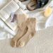 Furry Socks For Women's Autumn And Winter Outerwear, Paired With Burken Shoes And Mid-calf Socks_vogvips.com