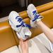 Low Top White For Women New Summer Trendy Versatile Thick Soled Women's Mesh Breathable Dad Shoes_vogvips.com