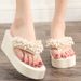 2019 Foeign Tade Lage Size 35-42 Beaded Flip-Flops Women, Non-Slip Wedge Sandals Fo Vacation, Beach, And Outdoo_vogvips.com