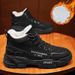 Winter Men's Work Shoes Are Trendy And Versatile, With Thick And Warm Cotton Shoes And Ankle Boots_vogvips.com