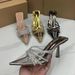 Women S Shoe High Heeled Stiletto PVC Transparent Fashionable Women Sandals And Slippers_vogvips.com