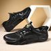 Genuine Leather Men's Casual Sports Shoes Large Size Sewn Breathable Mesh Shoes Octopus Men's Shoes_vogvips.com