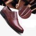 Men's Premium Business Casual Slip-On Loafers – Breathable PU Upper With Comfortable Rubber Sole For Office & Everyday Wear_vogvips.com