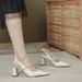 2021 Summer New Fashion Pointed Toe Back Strap Chunky High Heel Fairy Style Rhinestone Mary Jane Women's Sandals_vogvips.com