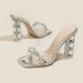 Transparent Crystal High Heels Sexy Rhinestone Sandals Chunky Heel Fairy New Square Toe Slides Outdoor Wear_vogvips.com
