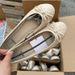 2025 Spring Russian Grid Bow Flat Single 36-42 Large Women's Shoes_vogvips.com