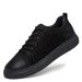 Men's Two-layer Cowhide Casual Shallow Mouth Round Head Front Strap Flat Heel Board Shoes Non-slip Sports Shoes_vogvips.com