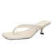 Summer Stylish Flip Flops Chic Kitten Heel Sandals plus Size Square Toe High Heels Stiletto Women's Shoes 2025 New Style_vogvips.com