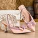 Cross-border Foreign Trade European And American New Women's Shoes, High-end Square-toed Ankle Strap High-heeled Sandals_vogvips.com