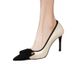 Elegant And Understated French-style High-heeled With Thin Heels, 2026 Spring-summer Simple New Model, Bow-tie_vogvips.com