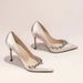 Elegant And Fresh High-heeled A Touch Of Elegance, 2025 New Internet Celebrity Style, Rhinestone Pointed Toe, Versatile_vogvips.com