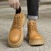 European Warm Series Autumn Martin Mid-top High Street Style Short Men's Shoes Casual Desert Work Boots Men Versatile Trendy_vogvips.com