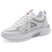 Women's Dad Sneakers 2024 Spring Summer New Versatile Casual Thick Sole Ins Trend Thin Mesh Breathable Sports Shoes_vogvips.com