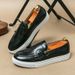 2023 New Large Size Double Buckle Sneakers British Casual Loafers Low-top Live Streaming Men's Shoes_vogvips.com