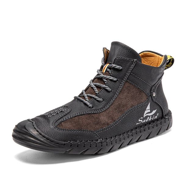 High Top Martin Boots Men's Baotou Handmade Men's Boots Outdoor Casual Large Size Men's Shoes Breathable Shoes_vogvips.com