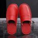 MTX Genuine Leather Home Cotton Men, Autumn And Indoor Waterproof Non-Slip Thick Sole Couple Full Cowhide Slippers For Women_vogvips.com