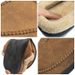 Men's Home Winter Indoor Warm Thick Bottom Plush Waterproof Leather House Slippers Man Suede Cotton Shoes_vogvips.com