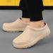 Men Slippers Couples Garden Clogs Anti Slip Women Water Proof Chef Comfort Sandals For Pet Workers Outdoor Fishing Shoes_vogvips.com