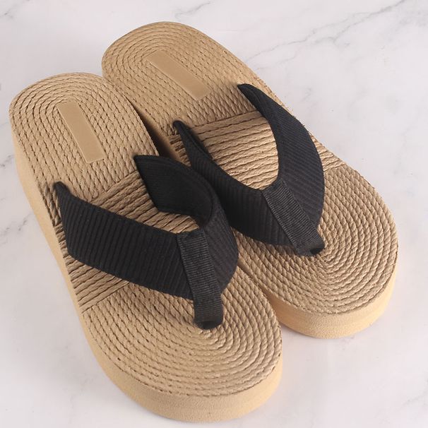 Women’s Shoes New Thick Soled Eva Slippers For Women In Summer Wedge Heeled Flip Flops VersatileSimple And Lightweight High Heeled Shoes For Women_vogvips.com