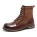 European Warm Series 2025 New Knight Paratrooper Martin Motorcycle Boots Work Oxford Sole Men's Trendy Shoes_vogvips.com