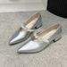 French Mary Jane Shoes Women's Shoes Spring And Summer Pearl Word With Pointed Tip With Skirt Shallow Mouth Single Shoes_vogvips.com