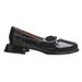 Rose Square Toe Mary Jane Shoes Retro Patent Leather One Strap Thick Heel Flat Shoes Women's Medium Heel Small Leather Shoes_vogvips.com