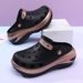 Women's Casual High Heeled Clogs EVA Platform Summer Slippers Non Slip Outdoor Couple Sandals Height Increasing Odor Resistant_vogvips.com
