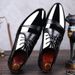 New Leather For Business Attire, Korean Version Of Men's Shoes, Oversized Pointed Casual Shoes_vogvips.com