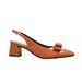 Pointed high heels thick with shallow mouth single shoes bow large size women's shoes after the empty sandals new_vogvips.com