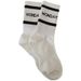 Men And Women's Fashion Sport Socks With Stripe Design, Breathable Cotton Blend, Comfortable Mid-Crew Socks For Casual Wear, Gym, And Daily Use_vogvips.com