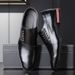 Large Size New Men's British Business Formal Leather Versatile Side Lace-up Casual Shoes_vogvips.com
