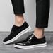 Euro Step Beijiang Wolf Shoes For Men, Summer Breathable Korean Patent Leather Brogue Black British Style Business Formal Casual_vogvips.com