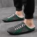 Men’s Shoes Summer New Breathable Half Slip Casual Shoes Fashionable And Simple Low Top Shoe Covers Foot Cover Lazy Shoes Trendy Men's Shoes_vogvips.com