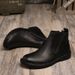 European Warm Series Martin Short Cowhide Round Toe Zipper Leather Mid-Calf Trendy Korean Boots Men's British Style_vogvips.com