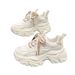 Dad's Women's 2025 Autumn/Winter New Songcake Single Fashion Thick Sole Inner Height Casual Little White Shoes_vogvips.com