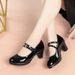 Shallow Mouth Single Shoe New Style Small High Heels Spring And Autumn Women's Soft Leather For Fashion Shows With Qipao_vogvips.com